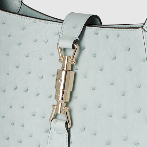 Gucci Jackie 1961系列鸵鸟皮中号手袋