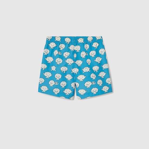 Short de bain pour bébé en nylon froissé