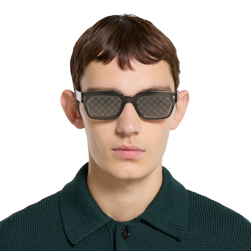 Rectangular frame sunglasses