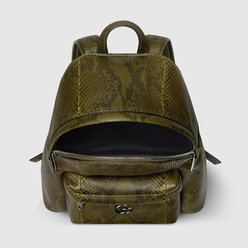 Großer Rucksack aus Pythonleder