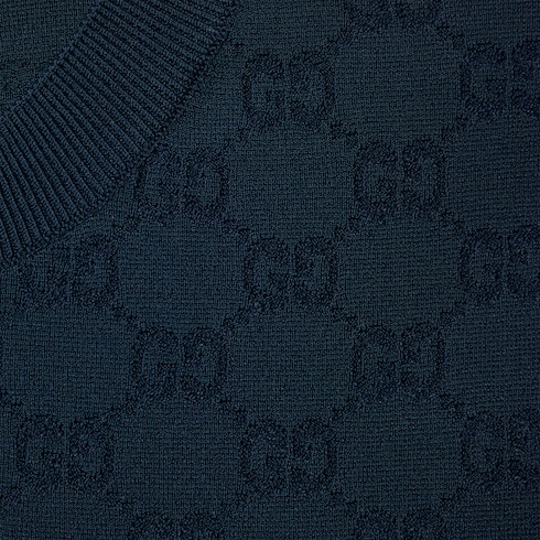 Cardigan in tessuto fine GG jacquard