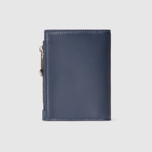 Beige trim GG Emblem coin wallet