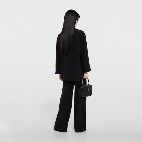 Silk crêpe de chine shirt with embroidery