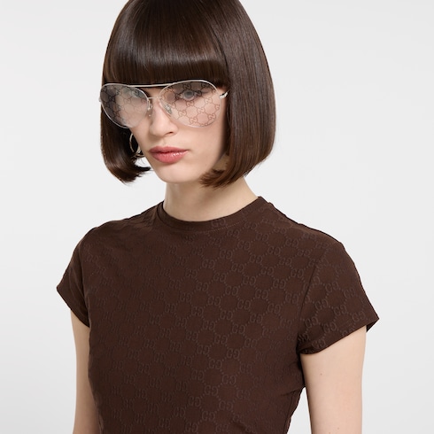 Playera de jacquard de jersey con GG