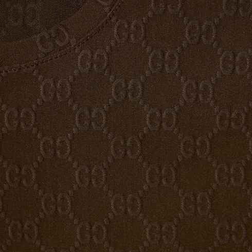 Camiseta de jacquard de punto con GG