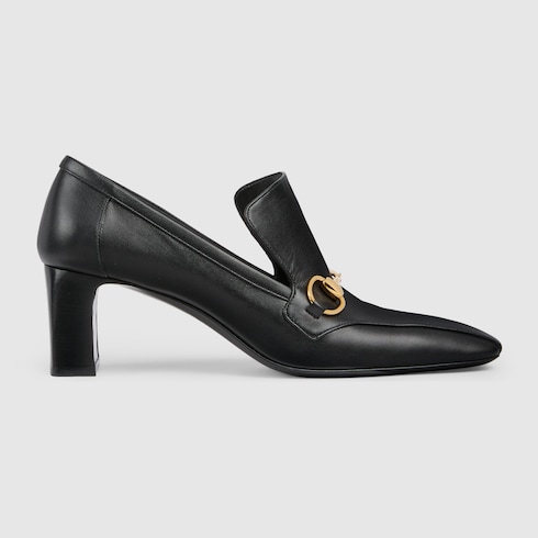 GUCCI Women's Galleria Loafer, Black, Leather