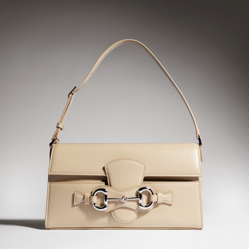 Bolso de hombro Horsebit Ristretto mediano