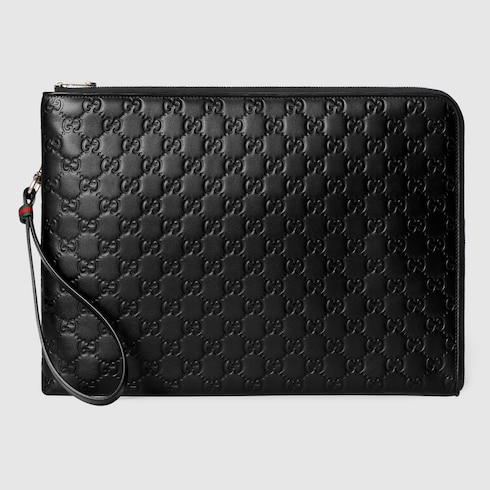 Cartera neceser grande GG Emblem
