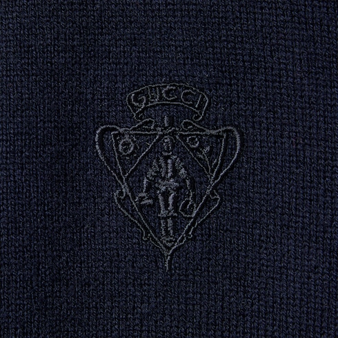 Cardigan aus Wollstrick mit Stickerei