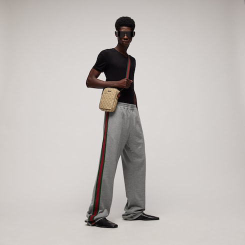 Pantalone sportivo in jersey di cashmere