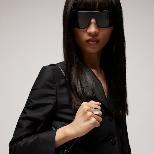 Gucci Trademark Ring mit Kristallen