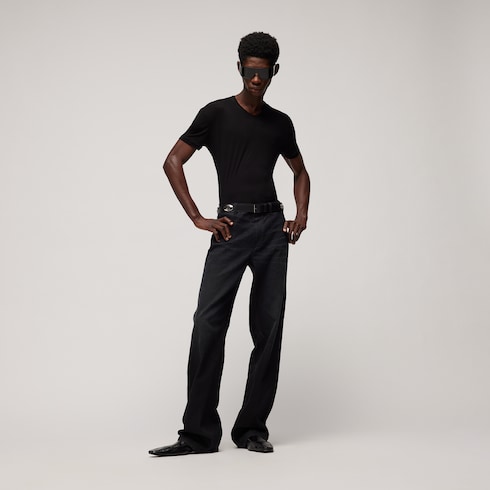 Belt with square buckle