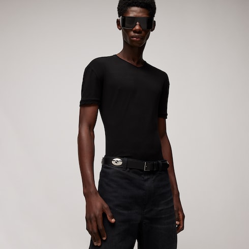 Belt with square buckle