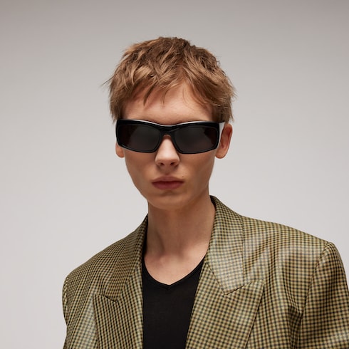 Rectangular frame sunglasses
