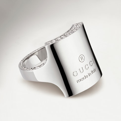 خاتم Gucci Trademark مزيّن بالكريستال