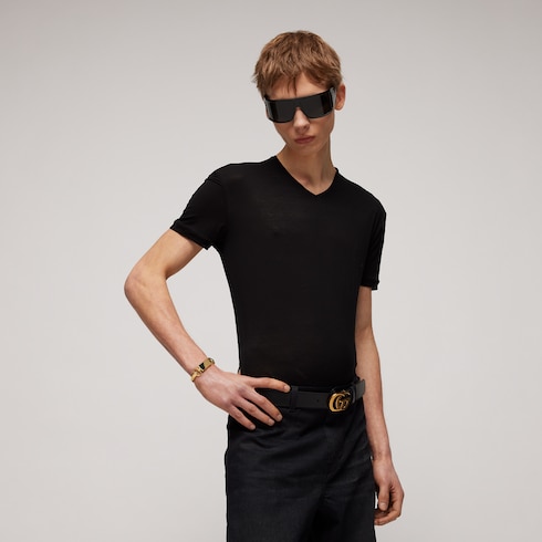 Bracelet-manchette à motif Horsebit