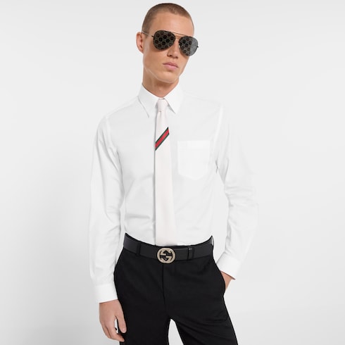 Web silk jacquard tie