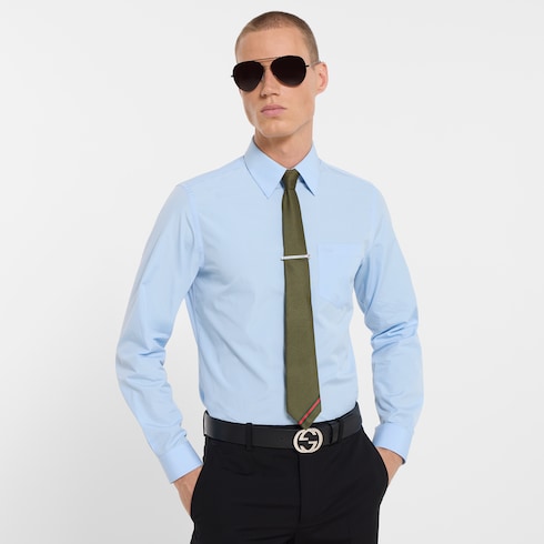 Web silk jacquard tie