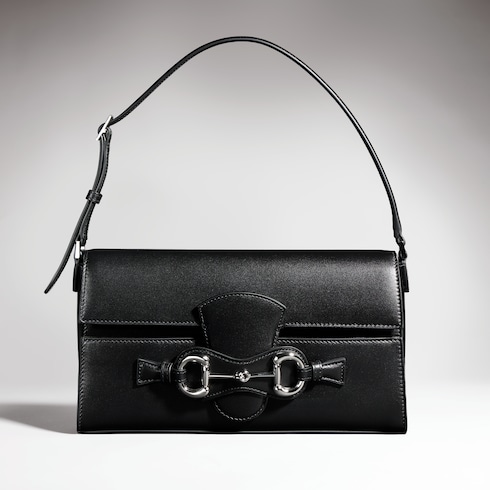 Sac à épaule Horsebit Ristretto taille moyenne