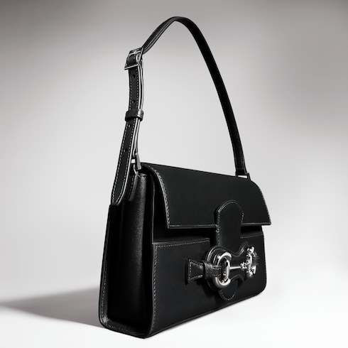 Sac à épaule Horsebit Ristretto taille moyenne