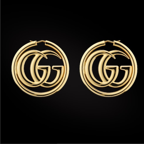 أقراط دائرية GG Marmont