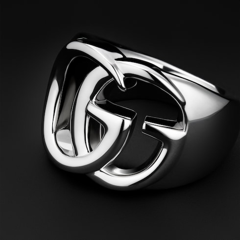 Breiter GG Marmont Ring mit Cut-out-Detail
