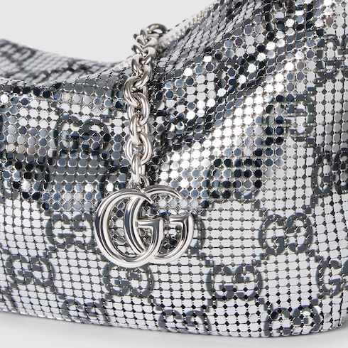 Sac de soirée métallique avec charm