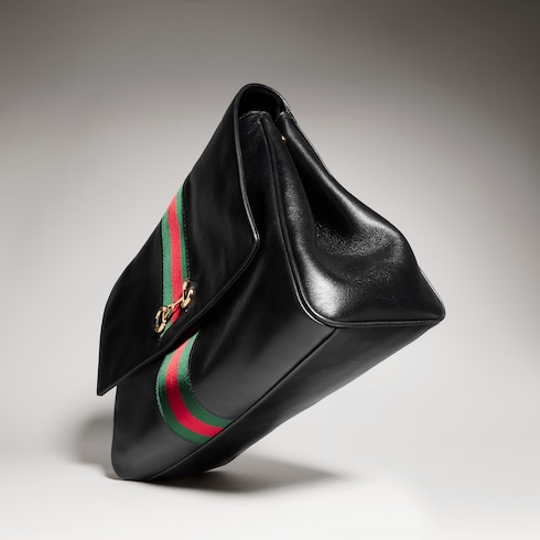 Gucci Horsebit Web大号手提包