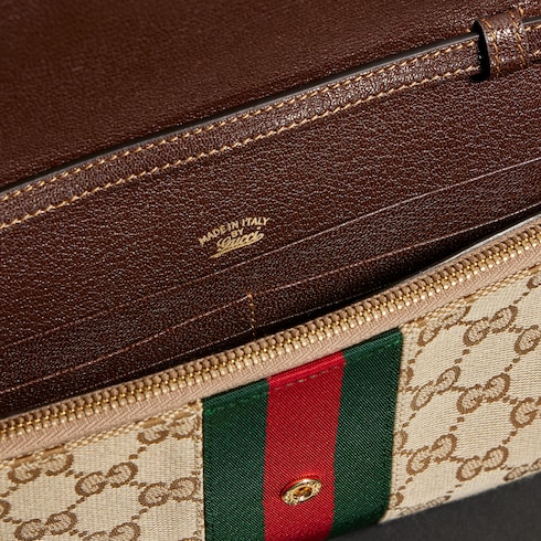 [구찌 홀스빗] 웹 스트랩 지갑