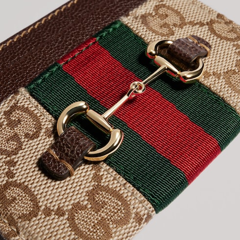 〔グッチ ホースビット〕ウェブ カードケース