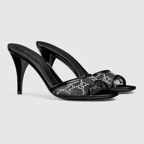 Mules avec cristaux pour femme