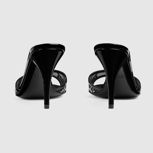 Women's crystal slide sandal