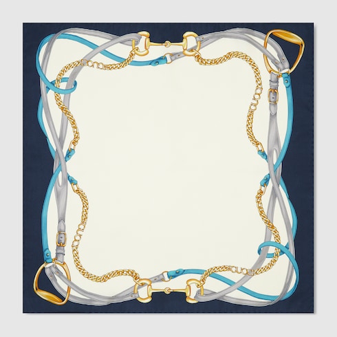 Pañuelo de seda con estampado