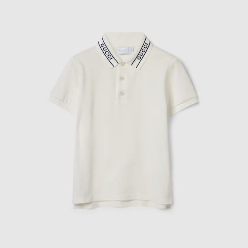 Children's cotton polo shirt