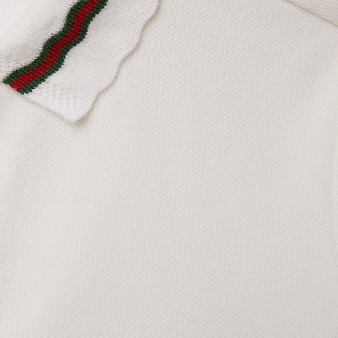 Mini-robe polo pour bébé avec bande Web