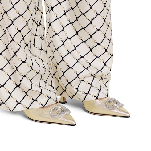 Zapato salón GG entrelazada cristales mujer