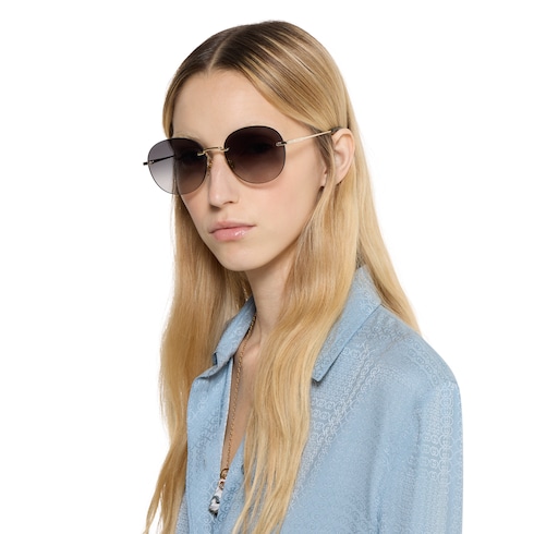 Specialized fit frameless sunglasses