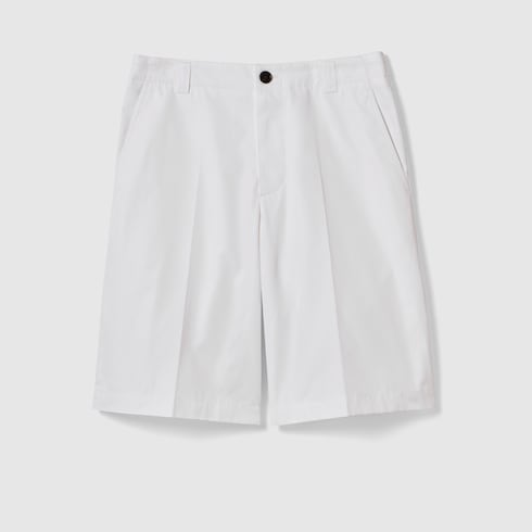 Pantalon en popeline de coton avec bande Web