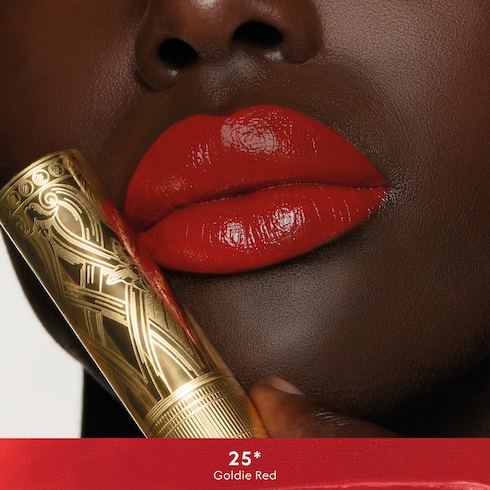 25* Goldie Red, barra de labios Rouge à Lèvres Satin