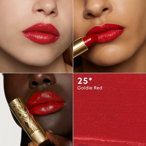 25* Goldie Red, Rouge à Lèvres Satin Lippenstift