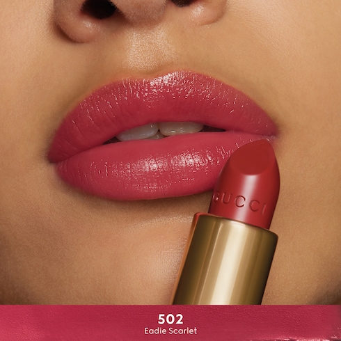 502 Eadie Scarlet, Rouge à Lèvres Voile Lippenstift
