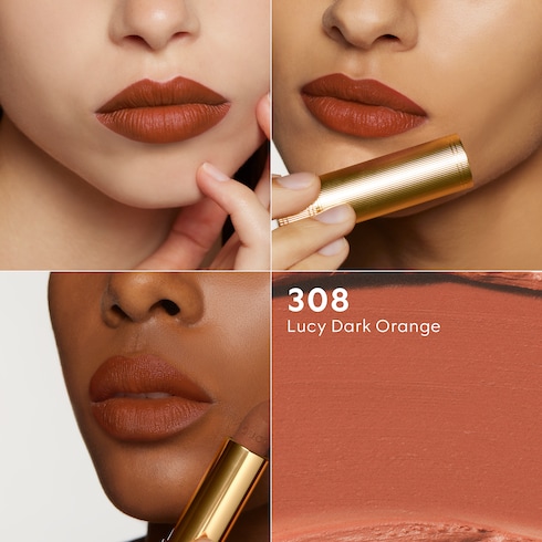 古驰倾色绒雾唇膏308露西绯橘