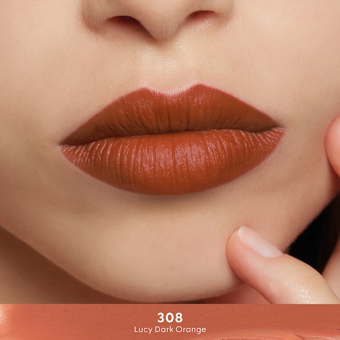 古驰倾色绒雾唇膏308露西绯橘