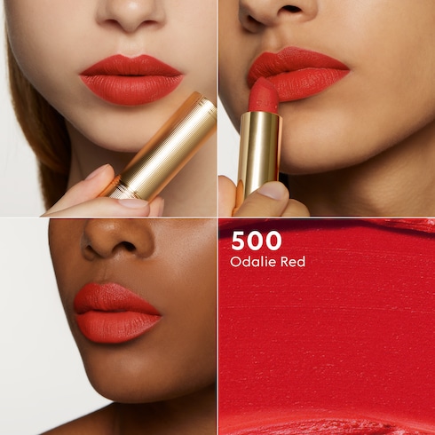 500 Odalie Red, Rouge à Lèvres Mat Lippenstift