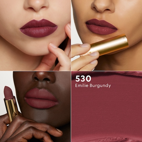 530 „Emilie Burgundy“, Rouge à Lèvres Mat Lippenstift