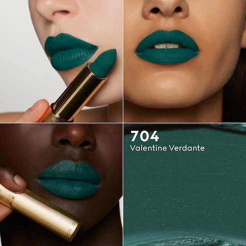 704 Valentine Verdante, Rouge à Lèvres Mat Lipstick