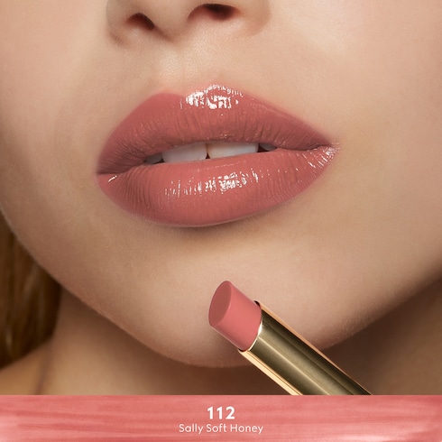 112 Sally Soft Honey, rossetto Rouge De Beauté Brillant