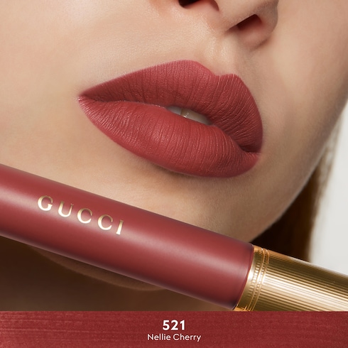 Barra de labios Rouge à Lèvres Liquide Mat, 521Nellie Cherry