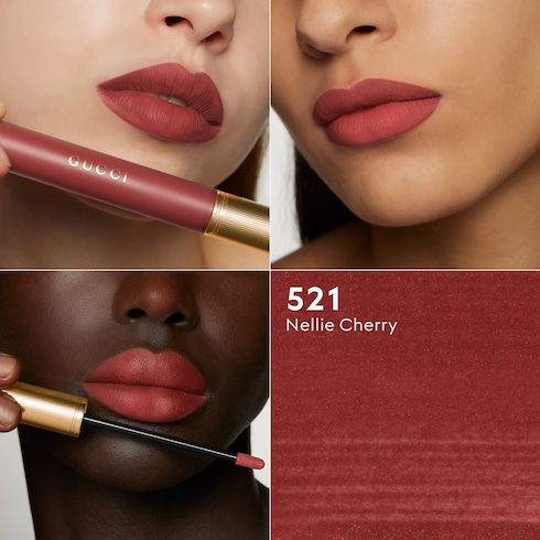 Rossetto Rouge à Lèvres Liquide Mat, 521 Nellie Cherry