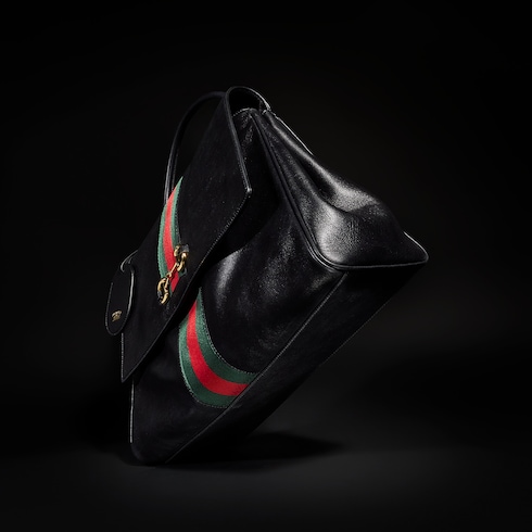 Gucci Horsebit Web大号手提包